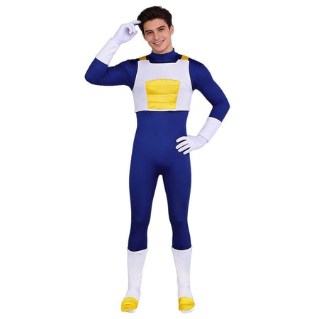 Z Vegeta Cosplay Jumpsuits Costume  Adult Men  Bodysuits Set Male Fantasia Outfits Halloween Carnival Party Disguise Role Suit