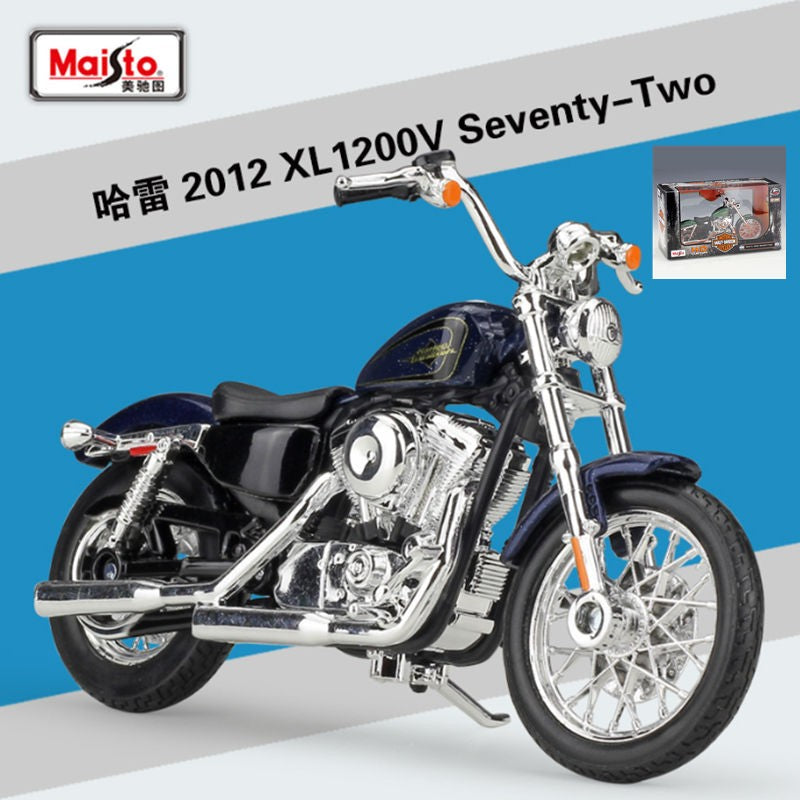 Maisto 1:18 Harley XL 1200V Seventy-Two Alloy Motorcycle Model Diecasts Metal Street Motorcycle Model Simulation Childrens Gifts