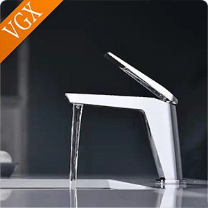 VGX Bathroom Faucets Luxury Gold Basin Mixer Sink Faucet Gourmet Washbasin Tapware Hot Cold Water Tap Brass Chrome Black Grey