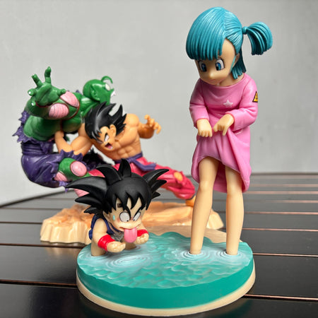 Dragon Ball Anime Figures Son Goku Piccolo Figure Bulma Figurine Pvc Statue Model Doll Collection Rooms Decora Desk Toys Gifts