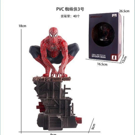 23cm Spider Man Figure Spiderman Anime Figurine Pvc Model Collection Statue Desk Decoration Dolls Children Toys Halloween Gifts