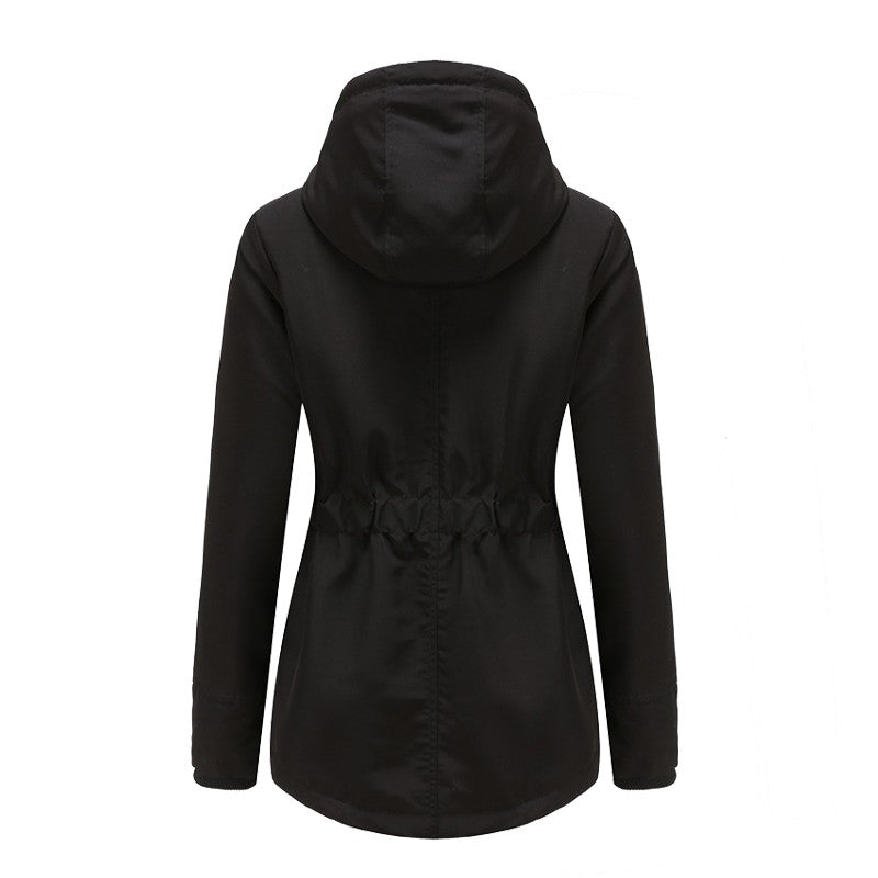 New Fashion Womens Custom Your Logo Fur Lined Parka Jacket Coat Ladies Hooded Outwear Winter Warm Overcoat