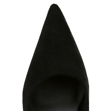 Autumn Simple Elegant 10cm 7cm High Heels Stiletto Womens Shoes Pointed Black Etiquette Professional Single Shoes Wedding Shoes