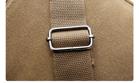 Canvas Shoulder Bag Men's New Korean Style Canvas Messenger Bag Outdoor Leisure Travel Portable Shoulder Bag Purse Handbag