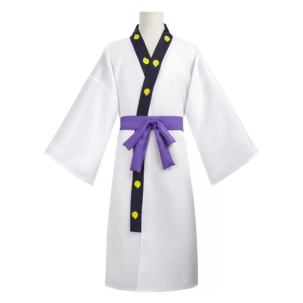 Anime Orochimaru Cosplay Costume Japanese White Long Sleeves Kimono Bathrobe Robe Belt Adult Man Woman Halloween Suit