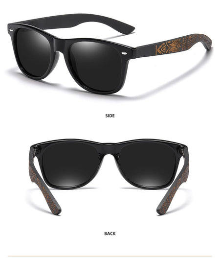 GM Brand Wooden Bamboo Polarized Men's Sunglasses Oval Frame Sun glasses Women Sun glass S5097es Male Oculos de sol Masculino