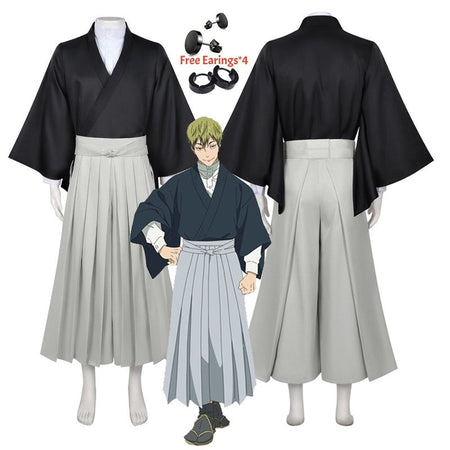 Anime Jujutsu Kaisen Naoya Zenin Cosplay Costume Kimono Uniform Outfit Wig Set Adult Halloween Christmas Carnival Party
