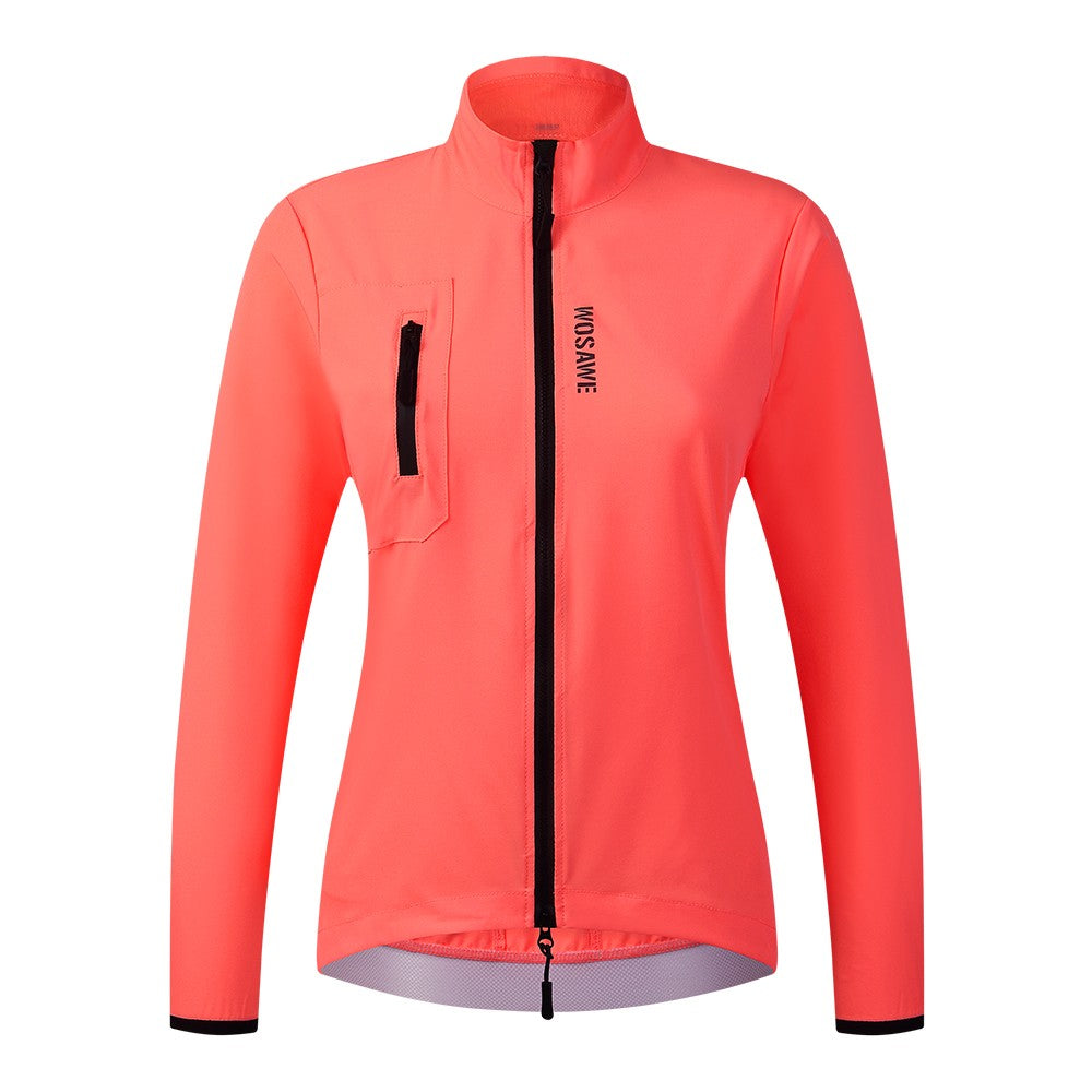 WOSAWE Women's Cycling Jacket Windbreaker Windproof Bike Vest Running Riding MTB Road Bike Tops