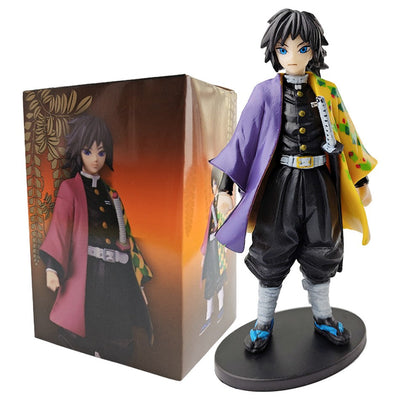 Demon Slayer Anime Action Figure - Kamado Tanjirou with Agatsuma Zenitsu And Nezuko PVC Model Toys Kimetsu No Yaiba Warriors