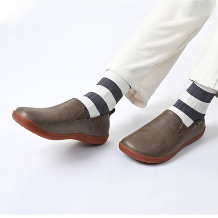 Oiaano  Wide Toe Men Minimalist Shoes  Comfortable Sneakers Leather Casual Shoes Black Slip On Leisure Loafers  Drive  Office