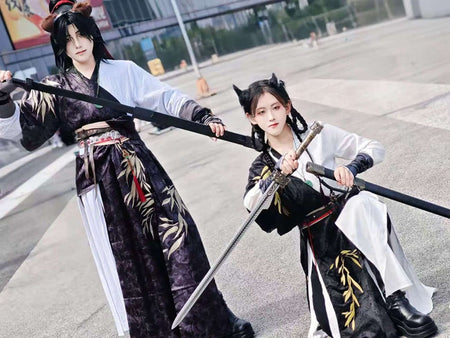 Chinese Game Where Winds Meet Young Master Cosplay Costume Adult Swordsman Hanfu Carnival Hero Wuxia Jianghu Cool Battle Uniform