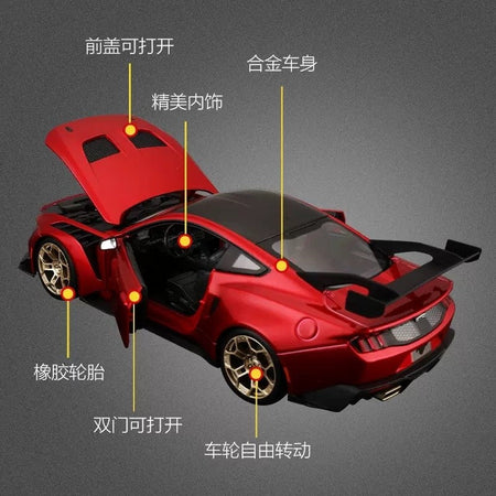 Original Maisto 1:18 Ford Mustang GTD Alloy Car Model Static Alloy Miniature Die-Cast Models Collection Gift Toys Birthday Gifts
