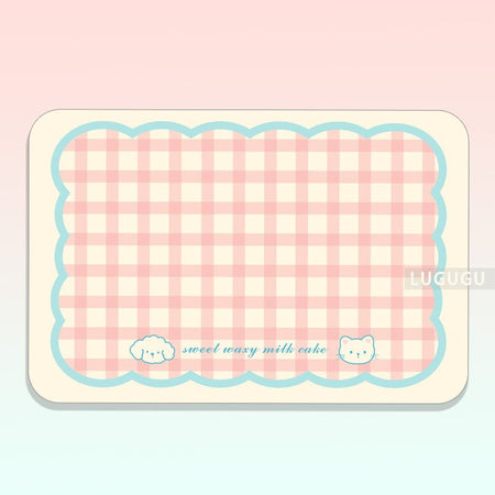 VIKAMA Cute Pet Placemats Cats And Dogs Universal Water-Absorbent Non-Slip Wash-Free Simple Pet Floor Mats Pet Supplies