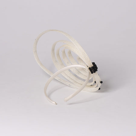 Royal Blue Fascinator Hat with Faux Pearls - Elegant Wedding Headdress, Derby Hats for Women, Cocktail Tea Party Church Events