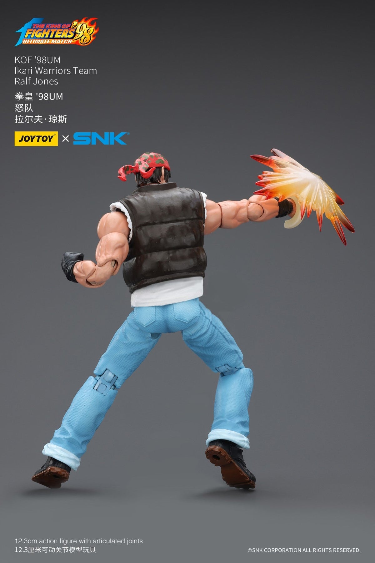 Warhammer SNK 1/18 Action Figures KOF 98UM Ikari Warriors Team Leona Heidern Ralf Jones Clark Still Stage Base-Japan Street