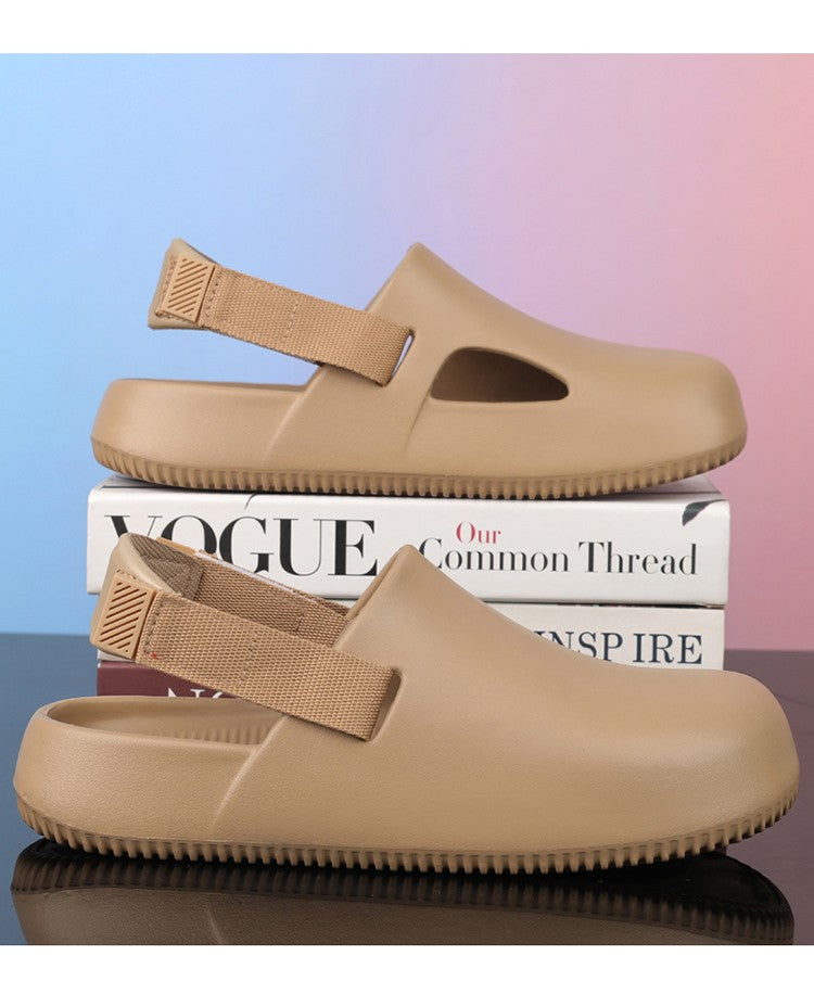 2025 New Casual EVA Sandal Men'S Non-Slip Flip-Flop Mule Design Comfortable Breathable Slip-On Lazy Shoes Adults Home Slippers