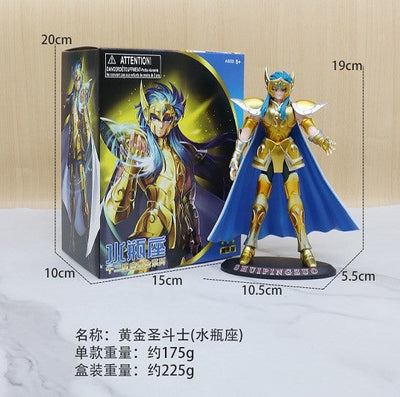 Japanese Anime Saint Seiya Figure Phoenix Ikki Hyoga Seiya Shiryu Standing Figure Toy PVC Box Figure Collection Decoration 19cm