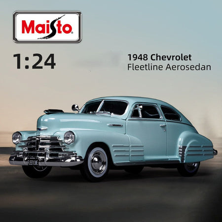 Maisto 1:24 Chevrolet Fleetline Aerosedan 1948 Alloy Car Diecasts Toy Vehicles Car Model Miniature Scale Model Car For Children