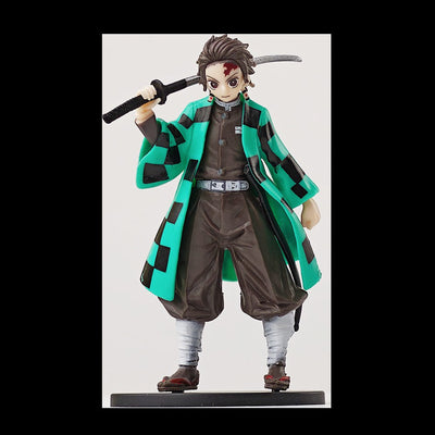 Anime Demon Slayer Kimetsu no Yaiba Figure Kamado Tanjirou Action Figure Agatsuma Zenitsu Nezuko Warrior PVC Model Toys