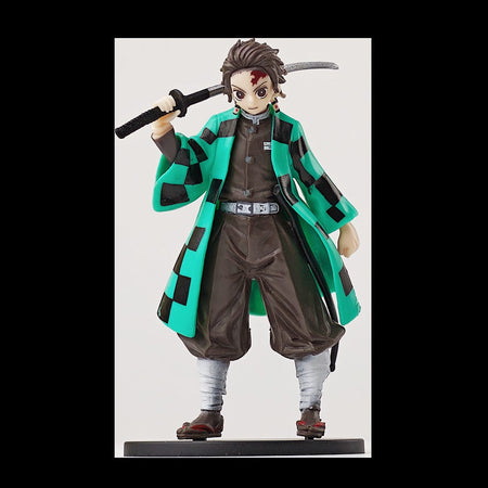 Anime Demon Slayer Kimetsu no Yaiba Figure Kamado Tanjirou Action Figure Agatsuma Zenitsu Nezuko Warrior PVC Model Toys