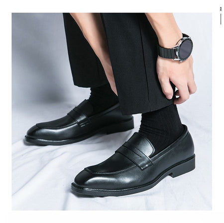 Men's Dress Shoes Classic Casual Business Leather Shoes Men Retro Oxfords Formal Social Wedding Office Leather Shoes For Men