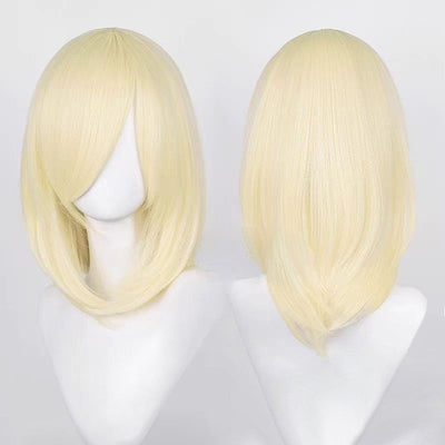 Cosplay Wigs Multicolor 16 Inch Short Straight Men's Wig Synthetic Heat Resistant Wigs for Anime Cosplay Halloween Party Use