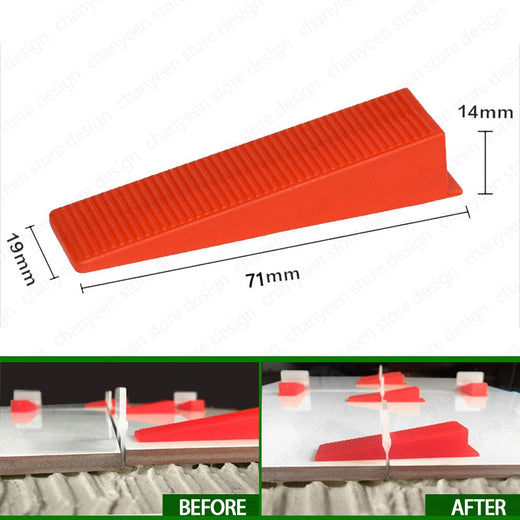 Reusable Ceramic Wedges Insert for Tile Leveling System Clips Spacers Tiling Floor Wall Carrelage Construction Tools Building