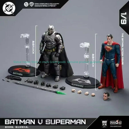 Pre-sale NEW Original DC Fondjoy BVS Armored Batman Battle Damaged Superman Figure Set 1/9 Batman v Superman?Dawn of Justice