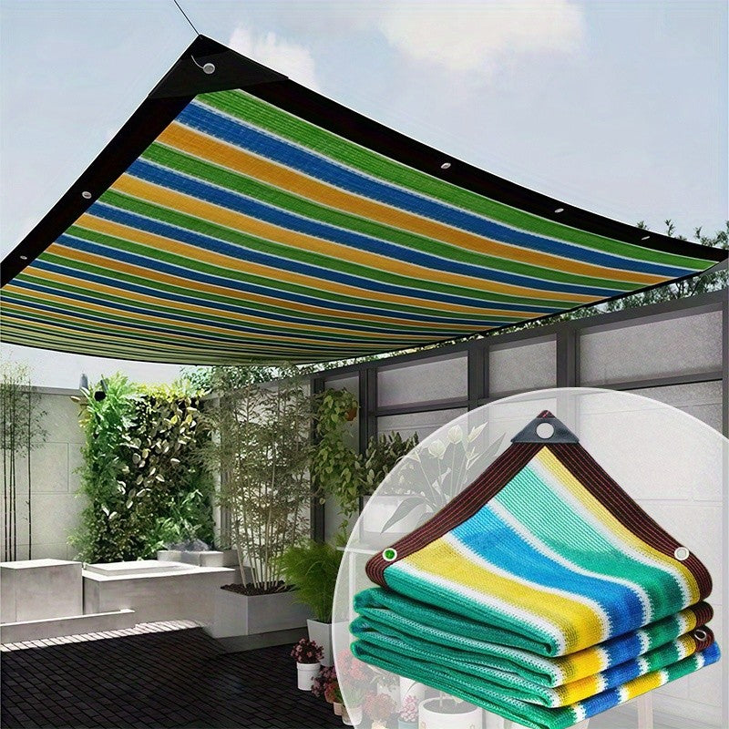 Durable outdoor sunscreen mesh - garden, greenhouse, doghouse breathable mesh cover - plant protection, easy to hang weather