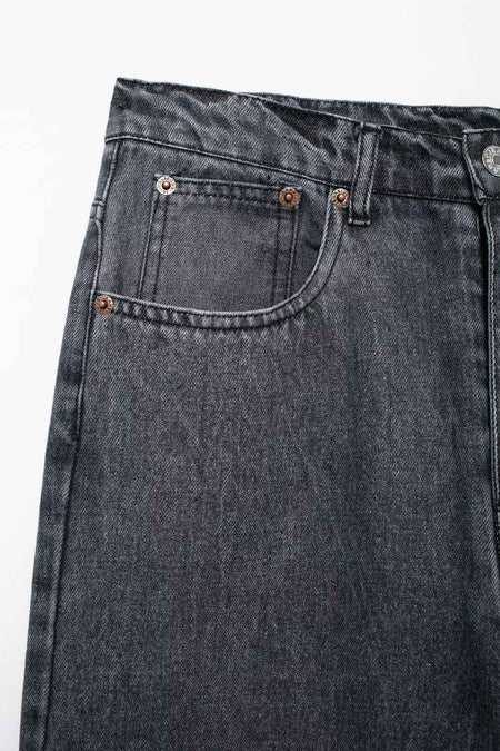 HH 2024 Women's Street Fashion Denim Blue Jeans Distressed Patchwork High Waist Zipper Fly Ripped Retro Long Pants