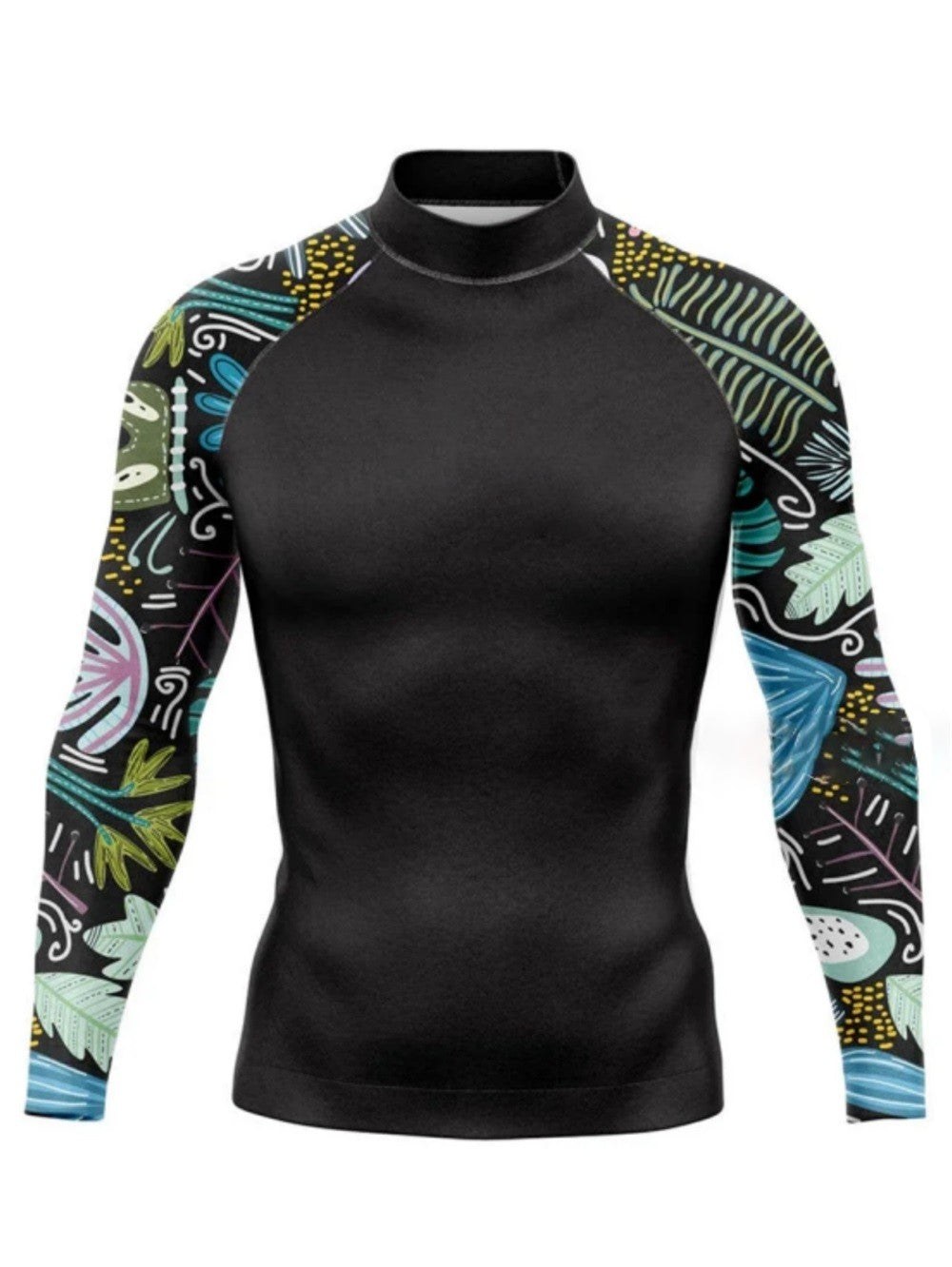 Men's Sun Protection Beach Swim Shirt Quick Dry Surfing Shirt UPF 50+ Long Sleeve Rashguard Shirt