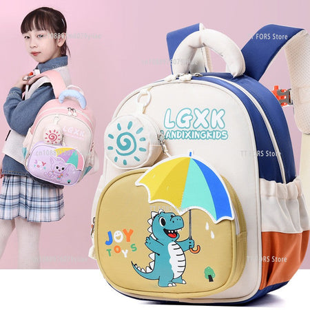 New Kids Dinosaur Backpack Kindergarten Casual Cute Fashion Boys Girls Backpack Holiday Birthday Gift Suitable for Preschool