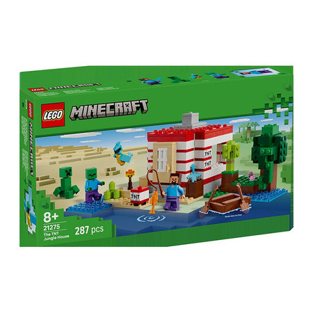 Lego Minecraft 21275 Tnt Jungle House Boys and Girls Children's Day Gift Building Block Toy