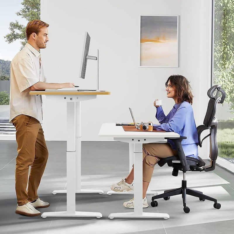 Height Adjustable Desk Motion Electric Sit Stand Up Down Computer Table Lift Motorized Gaming Desktop Modern Home Office Desks