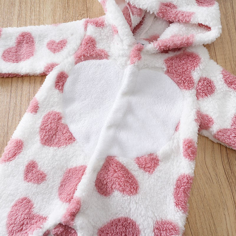Baby cartoon happy elephant/giraffe pattern fake two casual striped long-sleeved onesies for toddlers and baby boys
