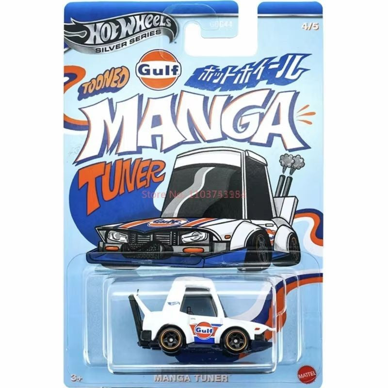 Hot Wheels Silver Series Gulf Tooned Toyota Supra Chevrolet Volkswagen Golf 1/64 Diecast Model Car Model Collection Toy Gift