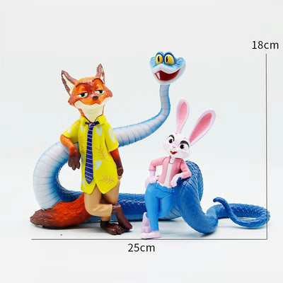 2025 New Popular Movie Zootopia 2 Peripheral  Action Figure High Quality Judy Nick PVC Toy Limited Stock Free Shipping