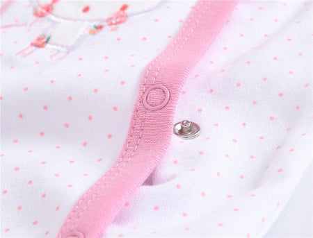 3 Pcs/lot 100% Cotton Baby Girls Clothes Set 0-12M Long Sleeve Newborn Boy Rompers Spring Autumn Carton Print Jumpsuit