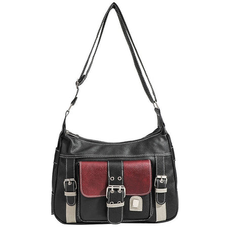 Y2K Vintage Crossbody Bag Women's Tote High Quality PU Leather Shoulder Bag Hip Hop Messenger Bag Female Large Handbag Commuter