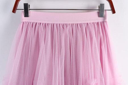 TIGENA Tutu Tulle Long Skirt for Women 2023 New Summer Korean Aesthetic Cute Irregular Mesh High Waist Maxi Skirt Female Purple