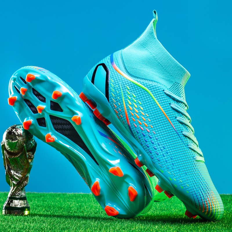 MenOutdoor Football Boots Professional Training Soccer Shoes Soccer Cleats Turf Futsal Match Grass Unisex Non-slip Breathable