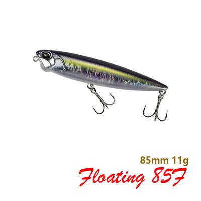 85mm 11g Floating Pencil Fishing Lure Topwater Walking the Dogs Freshwater Swimbait Wobbler for Pike Bass Artificial Hard Baits