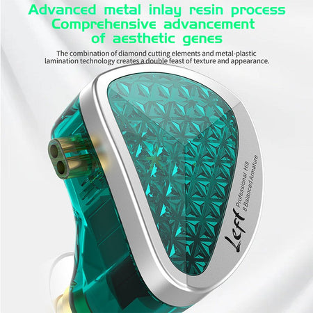 KZ AS16 Pro In Ear Wired Earphones 16BA Balanced Armature HIFI Bass Monitor Headphones Noise Cancelling Earbuds Sport Headset