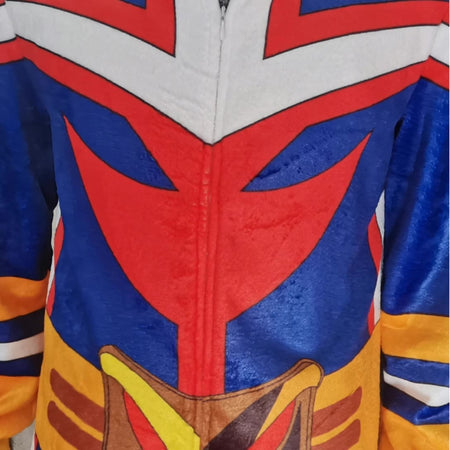 All Might Cosplay Costume Anime My Hero Academia One-piece Zentai Jumpsuit Pajamas Dresses Cosplay Bodysuit Clothes Outfits