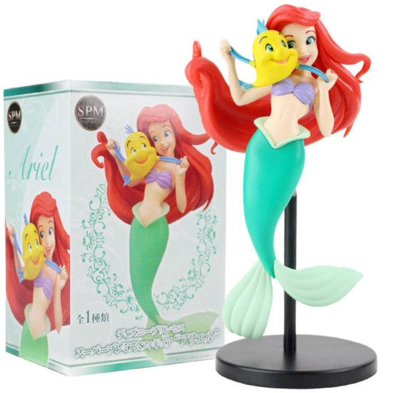 5 style Cartoon Q Posket Mermaid Princess Little Mermaid Super Premium Figure PVC Model Collecting toys Toy girls gift