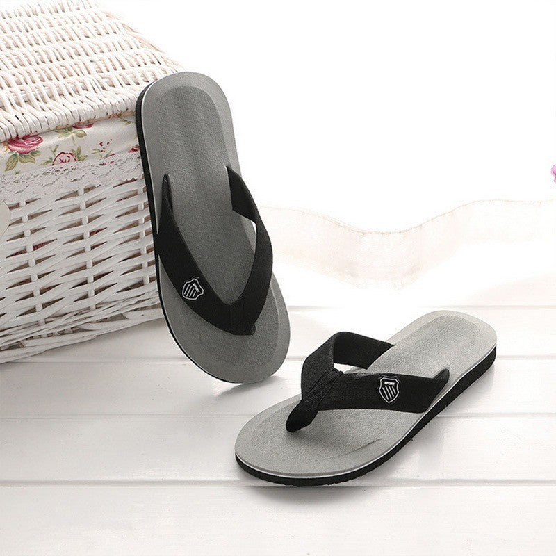 Casual Flip Flops For Men Slippers Beach Sandals Summer Non-Slip Flat Slides Men Slippers Indoor House Shoes Man Male Slipper