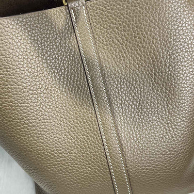 Mendy 22 CM Large size Top Quality Bucket Bags Women's Bag Lady Luxury Designer High End Bag TC Cowhide Golden Sliver