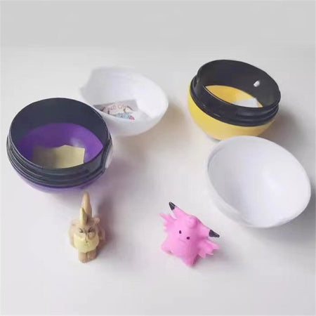 12/20/24Pcs /Set 4-5 Cm PokeBall Model Anime Figure Pocket Monster Pet Elf Dolls Toys For Children's Birthday Gift