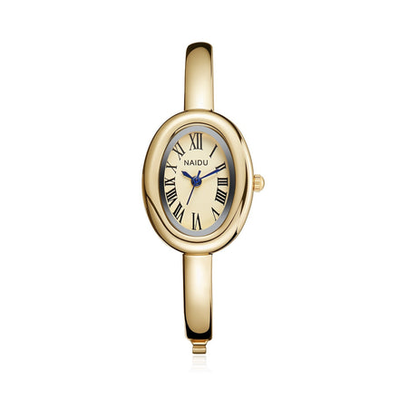 Fashionable Luxury Elegant ladies' Bracelet Watch Roman Numeral Oval Waterproof Women's Quartz Watch reloj ???? ??????? ????????