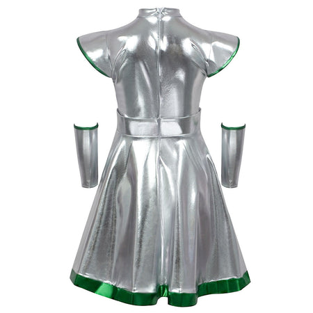 Cyber Alien Laser Reflective Alien Cosplay Dress, Adult and Children's Party Outfit, Including Tentacle Headpiece